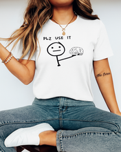 Ženska Organska Majica sa Smiješnim Printom – “Plz Use It” Dizajn - tsrm9-11