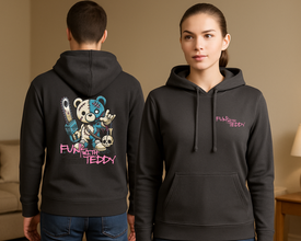 Fun With Teddy Hoodie – Tamni Humor, Smjeli Stil - xtsrm2-64