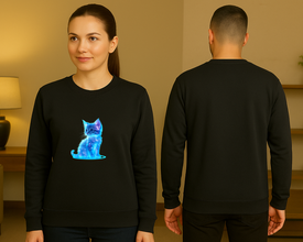 Neon Cat Sweatshirt – Stil Koji Osvetljava Noć - ztsrm9-30