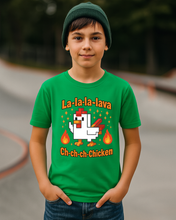 Dječija Organska Majica – Minecraft La-la-la-lava Chicken Zabavni Print - tsrm10-16