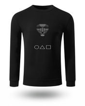 Unisex Dukserica sa Geometrijskom Maskom 🖤 | Streetwear Dugi Rukavi - tsrm12-26