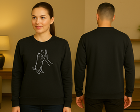 Cat High Five Sweatshirt – Najslađi Simbol Ljubavi i Veze - ztsrm9-26