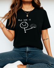 Ženska Organska Majica sa Smiješnim Printom – “Plz Use It” Dizajn - tsrm9-11