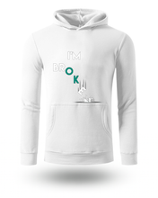 Unisex Hoodie sa Natpisom I’m Broke | Streetwear Dukserica sa Kapuljačom - tsrm12-15