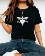 Bon Jovi Minimalistička Ženska Majica sa Srcem i Mačem ⚡🖤 - tsytsrm-bonjovi2