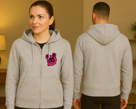 Neon Bunny Hoodie – Minimalistički Stil, Upečatljiv Detalj - ytsrm4-16