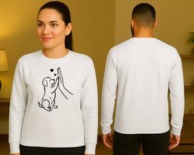 Paw Love Sweatshirt – Odanost i Ljubav u Vašem Stilu - ztsrm9-25