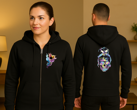 Skull Queen Hoodie – Šareni Detalji, Smjeli Stil - ytsrm4-21-25