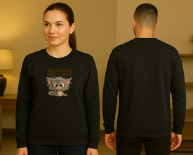 Coffee Cat Sweatshirt – Zabavan Dizajn za Ljubitelje Kafe - ztsrm9-15