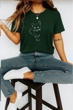 Ženska Organska Pamučna Majica sa Minimalističkim Mačka Printom – Udoban i Moderan Streetwear - tsrm9-2