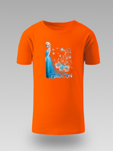 Frozen Elsa Dječija Majica – Plavi Dizajn sa Snježnim Efektom - tsrm13-112