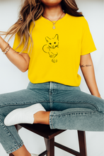 Ženska Organska Pamučna Majica sa Minimalističkim Mačka Printom – Udoban i Moderan Streetwear - tsrm9-2