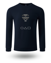 Unisex Dukserica sa Geometrijskom Maskom 🖤 | Streetwear Dugi Rukavi - tsrm12-26