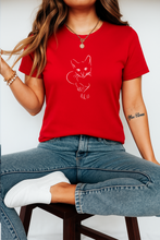 Ženska Organska Pamučna Majica sa Minimalističkim Mačka Printom – Udoban i Moderan Streetwear - tsrm9-2