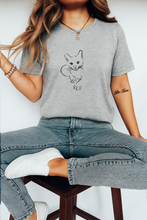 Ženska Organska Pamučna Majica sa Minimalističkim Mačka Printom – Udoban i Moderan Streetwear - tsrm9-2