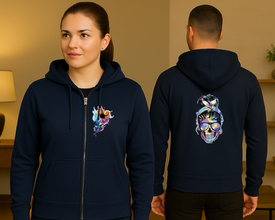 Skull Queen Hoodie – Šareni Detalji, Smjeli Stil - ytsrm4-21-25