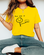 Ženska Organska Majica sa Smiješnim Printom – “Plz Use It” Dizajn - tsrm9-11