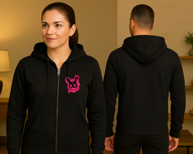 Neon Bunny Hoodie – Minimalistički Stil, Upečatljiv Detalj - ytsrm4-16