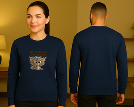 Coffee Cat Sweatshirt – Zabavan Dizajn za Ljubitelje Kafe - ztsrm9-15