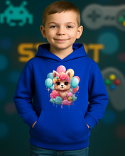 Dukserica za Djecu – Slatka Lama sa Cvijećem i Balonima - tsrm7-cute56