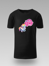 My Little Pony Dječija Majica – Rainbow Dash Crni Dizajn - tsrm13-105