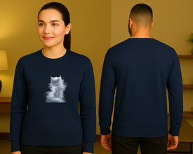 Mystic Cat Sweatshirt – Magični Detalj, Jednostavna Elegancija - ztsrm9-4