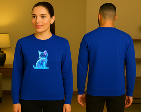 Neon Cat Sweatshirt – Stil Koji Osvetljava Noć - ztsrm9-30