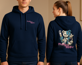 Fun With Teddy Hoodie – Tamni Humor, Smjeli Stil - xtsrm2-64