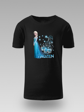 Frozen Elsa Dječija Majica – Plavi Dizajn sa Snježnim Efektom - tsrm13-112
