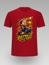 Sebastian Vettel #5 – Zlatna Serija Red Bull F1 Majica - tsrm23-048