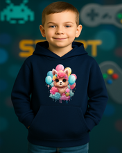 Dukserica za Djecu – Slatka Lama sa Cvijećem i Balonima - tsrm7-cute56