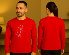 Cat High Five Sweatshirt – Najslađi Simbol Ljubavi i Veze - ztsrm9-26
