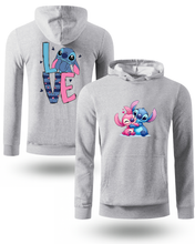 Stitch & Angel “Love” Dječja Dukserica sa Kapuljačom 💙💖 | Mekana, Topla i Slatka - tsrm13-26-27