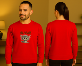 Coffee Cat Sweatshirt – Zabavan Dizajn za Ljubitelje Kafe - ztsrm9-15