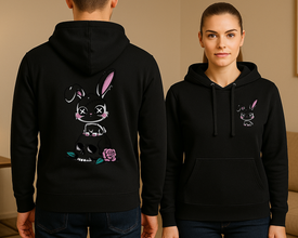 Dark Bunny Hoodie – Gotik Dodir, Smjeli Stil - xtsrm2-21