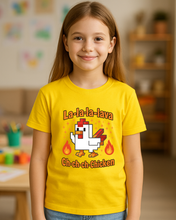 Dječija Organska Majica – Minecraft La-la-la-lava Chicken Zabavni Print - tsrm10-16