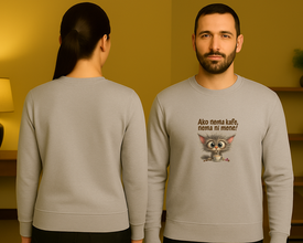 Coffee Cat Sweatshirt – Zabavan Dizajn za Ljubitelje Kafe - ztsrm9-15