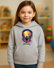 Dukserica za Djecu – Astronaut i Šarena Svemirska Pozadina - tsrm7-cute73