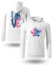 Stitch & Angel “Love” Dječja Dukserica sa Kapuljačom 💙💖 | Mekana, Topla i Slatka - tsrm13-26-27