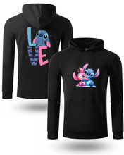 Stitch & Angel “Love” Dječja Dukserica sa Kapuljačom 💙💖 | Mekana, Topla i Slatka - tsrm13-26-27