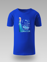 Frozen Elsa Dječija Majica – Plavi Dizajn sa Snježnim Efektom - tsrm13-112