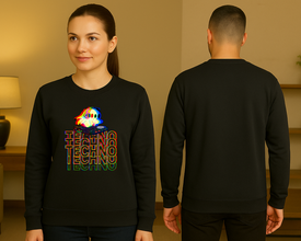 Techno Ghost Sweatshirt – Osjetite Ritam na Sebi - ztsrm9-37