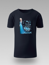 Frozen Elsa Dječija Majica – Plavi Dizajn sa Snježnim Efektom - tsrm13-112