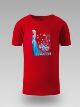 Frozen Elsa Dječija Majica – Plavi Dizajn sa Snježnim Efektom - tsrm13-112