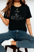 Ženska Streetwear Organska Pamučna Majica – “I’m Fine” Smiješni Print Dizajn - tsrm9-1