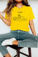 Ženska Streetwear Organska Pamučna Majica – “I’m Fine” Smiješni Print Dizajn - tsrm9-1
