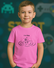 Dječija Organska Majica – I’m Fine Smiješni Print - tsrm9-1