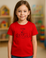 Dječija Organska Majica – I’m Fine Smiješni Print - tsrm9-1