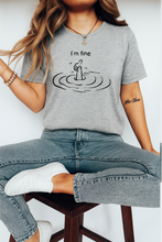 Ženska Streetwear Organska Pamučna Majica – “I’m Fine” Smiješni Print Dizajn - tsrm9-1