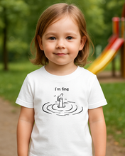 Dječija Organska Majica – I’m Fine Smiješni Print - tsrm9-1